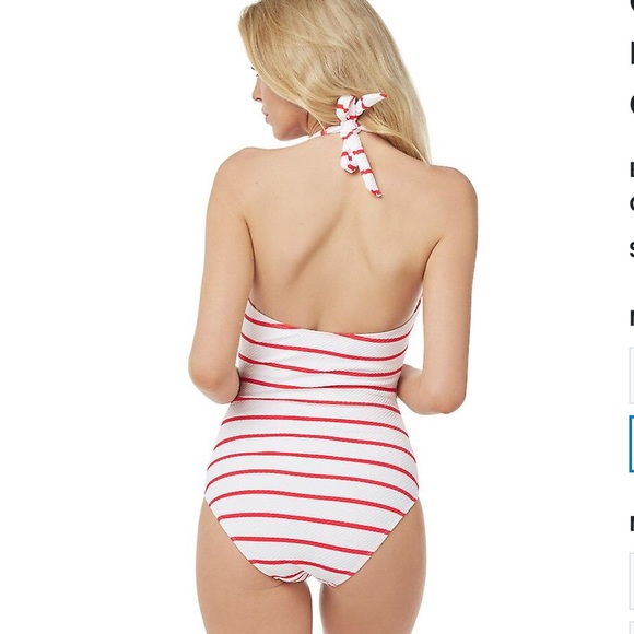 New! Craghoppers Swimsuit Striped One Piece Bathing Suit with Insect Shield SZ 6 - Picture 2 of 16